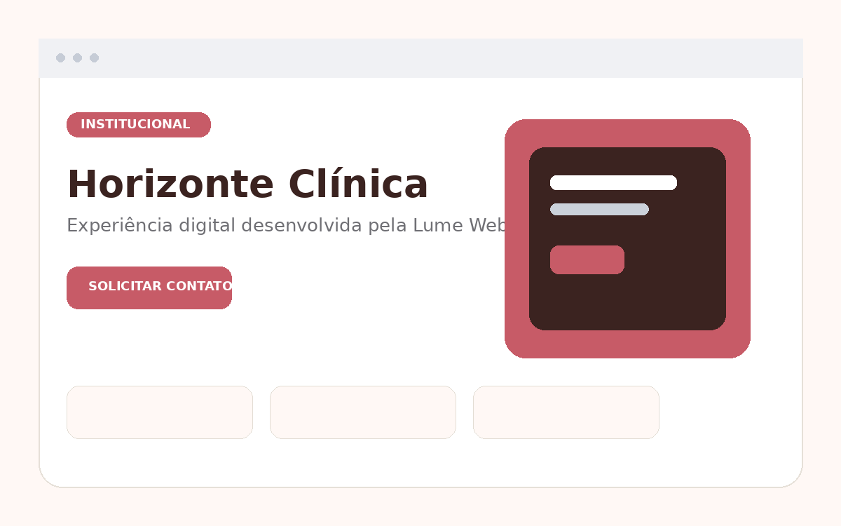 Prévia do projeto Horizonte Clínica Integrada